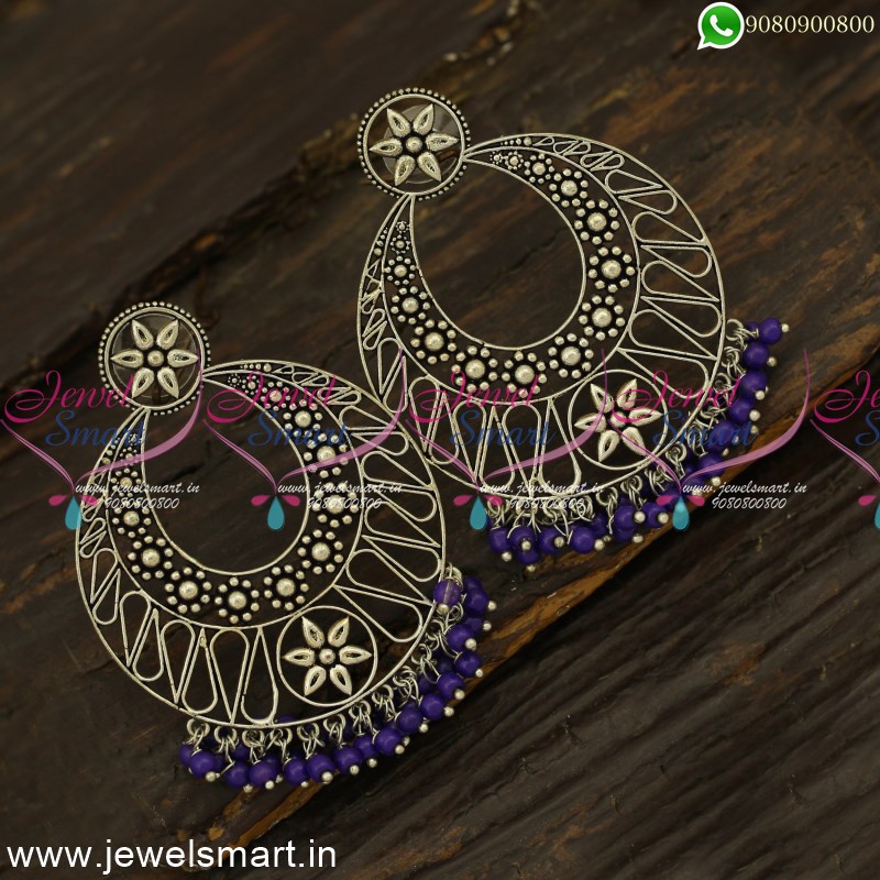Brass Red Beautiful Oxidised Earrings, For Women And Girl, Size: Medium at  Rs 217/pair in Jaipur