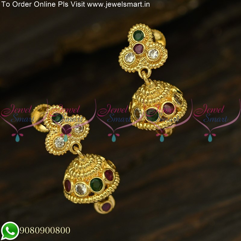 Pearl Drop Traditional Small jhumka Earring Online