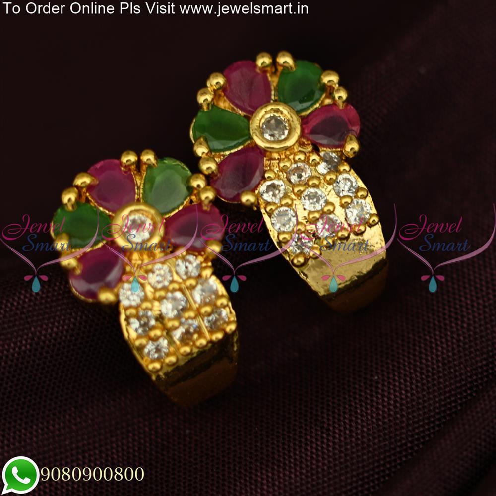 small size gold buttalu earrings with weight|| gold jhumka collection|| gold  earrings - YouTube