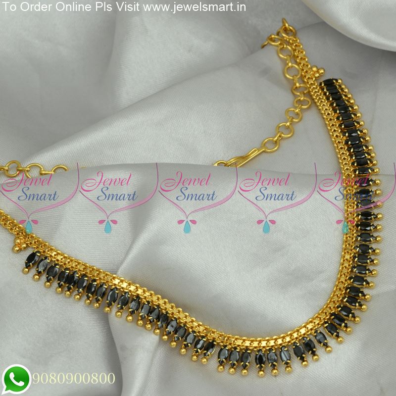 Gold plated kerala style Temple necklace M187 – Urshi Collections