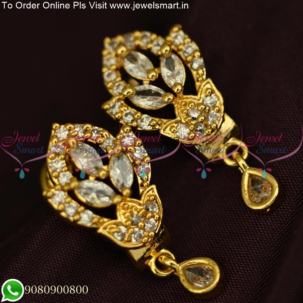 Gold Earrings South Indian Design Cheap Sale   wwwsaraswathyreddymatrimonycom 1696362172