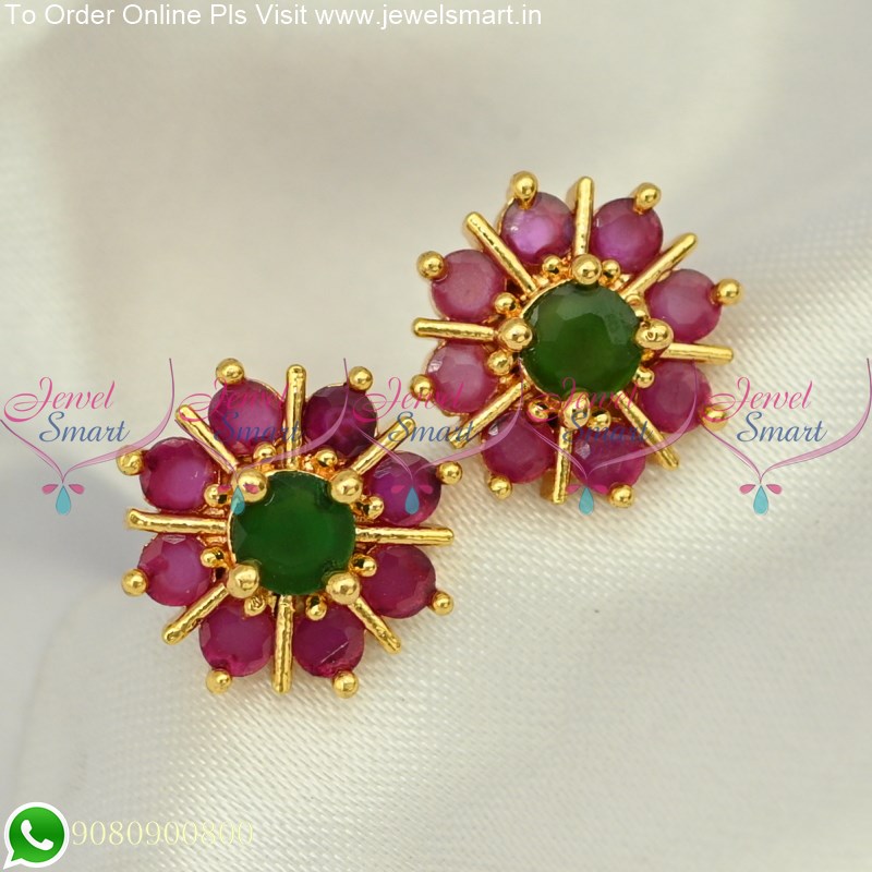 Multi Colour stone stud – E2O Fashion