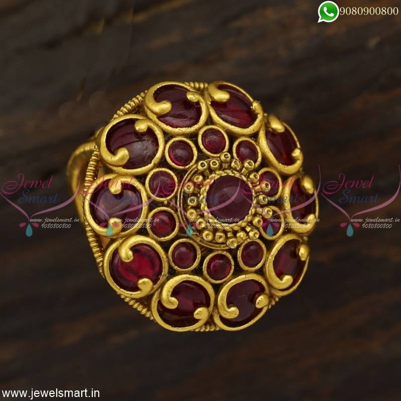 Kashish Traditional Gold Ring – PP Jewellers