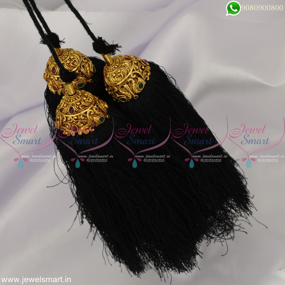 Classical Dance Accessories for Hair Gold Plated Jadai Kunjalam Premium  Jewellery H22908