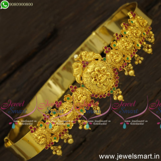 27-33 Inches One Gram Gold Temple Oddiyanam For Wedding Premium Jewellery H24590