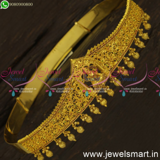 32-37 Inches One Gram Gold Temple Vaddanam For Wedding Catalogue Jewellery H24586