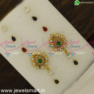5 Colour Changeable Fashion Earrings Antique Jewellery Designs Online 