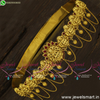 Antique Bridal Jewellery Online Nagas Vaddanam Designs Inspired from Gold H24591