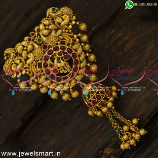 Beautiful Jada Billalu One Gram Gold Rakodi With Jhumka Accessories for Hair Online H24700
