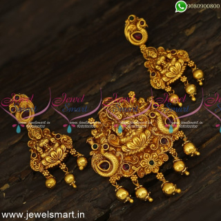 Beautiful Pendant Sets South Indian Jewellery Latest Nagas Gold Antique Collections PS24841