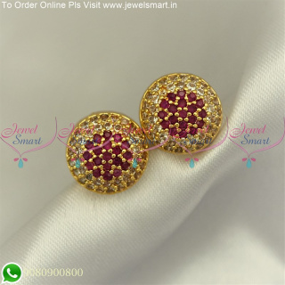 Beautiful Stone Stud Earrings For Women South Indian Covering Jewellery ER25090