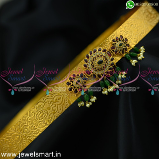 Bridal Accessories Vaddanam Hip Belt Matte Gold Jewellery Collections H24988