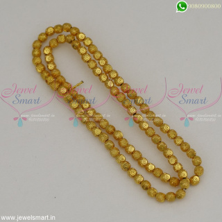 Fashion Jewellery Beading Materials Online 4 MM Lightweight Golden Beads JB22524