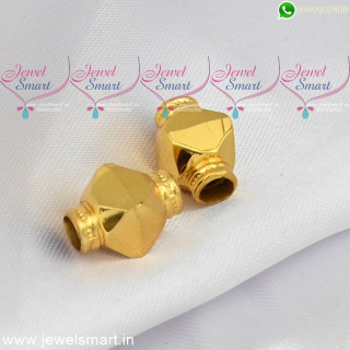 South Indian Gold Covering Gundu Mani Thali Accessories Diamond Cut Beads MS24903