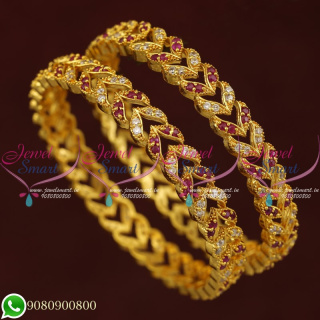 Gold Plated Stone Bangles Traditional Design Daily Wear Imitation