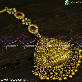 Gorgeous Big Size Temple Maang Tikka Handcrafted Nagas Gold Unique T25042