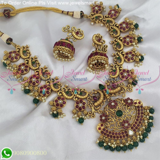 Gorgeous Peacock Bridal Jewellery Sets Online Premium Gold Touch Antique NL25112