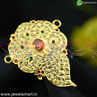 Gorgeous Gold Pendant Design South Indian Handmade Jewellery Online P24991