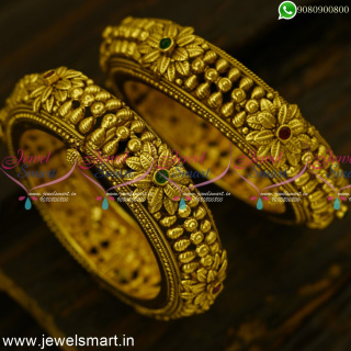Indulge in Colourful World of Flowers with Designer Bangles For Women B25046