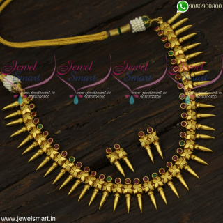 Kerala Arumbu One Gram Gold Jewellery Set Latest Fashion Shop Online NL22082