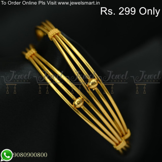 Light Weight Elegant Gold Plated Bangles Premium Touch Jewellery B25108