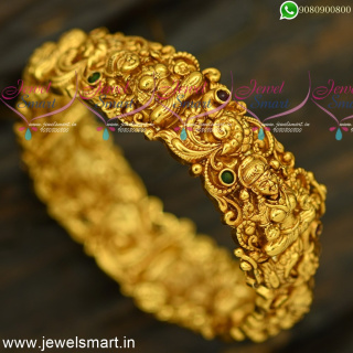 Majestic Antique Gold Bangles Design Nagas Temple Jewellery Clip Kada Online B24920