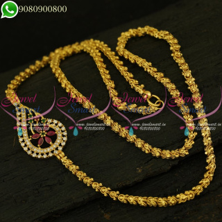 Mugappu Chain Gold Plated Dasavatharam Model AD Stones Studded Jewellery Online C20937