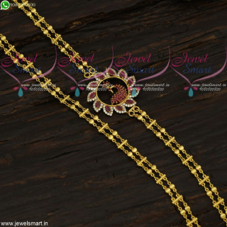 One Gram Gold Designer Mugappu Chains South Indian Jewelry New Fashion C21679