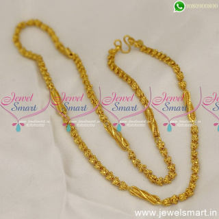 Ravishing Gold Chain Designs With Spring Capsule New In Imitation 24 Inches C24755