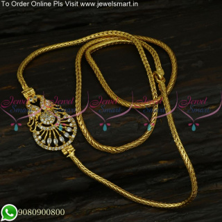 Smooth Thali Kodi Gold Mugappu Chain Design 24 Inches Offer Sale C25178