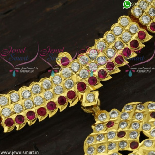 Gold Necklace Design Attigai in Imitation Jewellery Online 1 Gram Collections NL21781