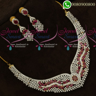 American Diamond Jewellery Sets Designs Latest Collections Online NL19837