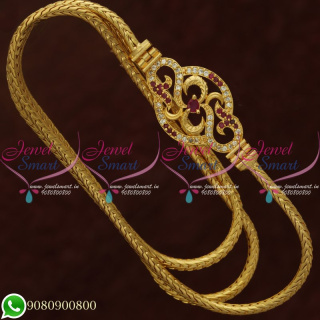 Gold Plated Jewellery Mugappu Chain Thali Kodi AD Stones Shop Online C20648