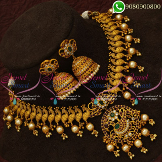 Guttapusalu Pearl Imitation Jewellery South Indian Gold Designs NL20732