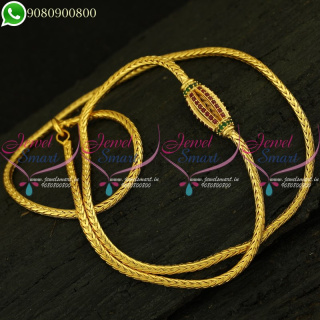 Thali Kodi Mugappu Chain Gold Plated AD Stones Studded Jewellery Online C20930