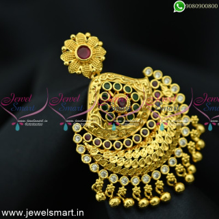 Visiri Model Pendant Dual Use Hair Choti Jada Billa Gold Plated Online P24998