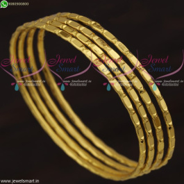 Mirror Design Daily Wear Gold Covering Bangles Set Online South Indian ...