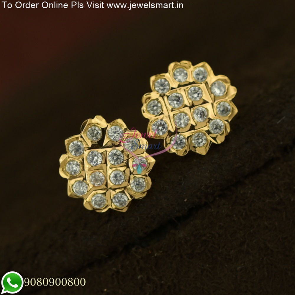Buy Gold Inspired Traditional South Indian Stone Big Danglers Earring for  Wedding
