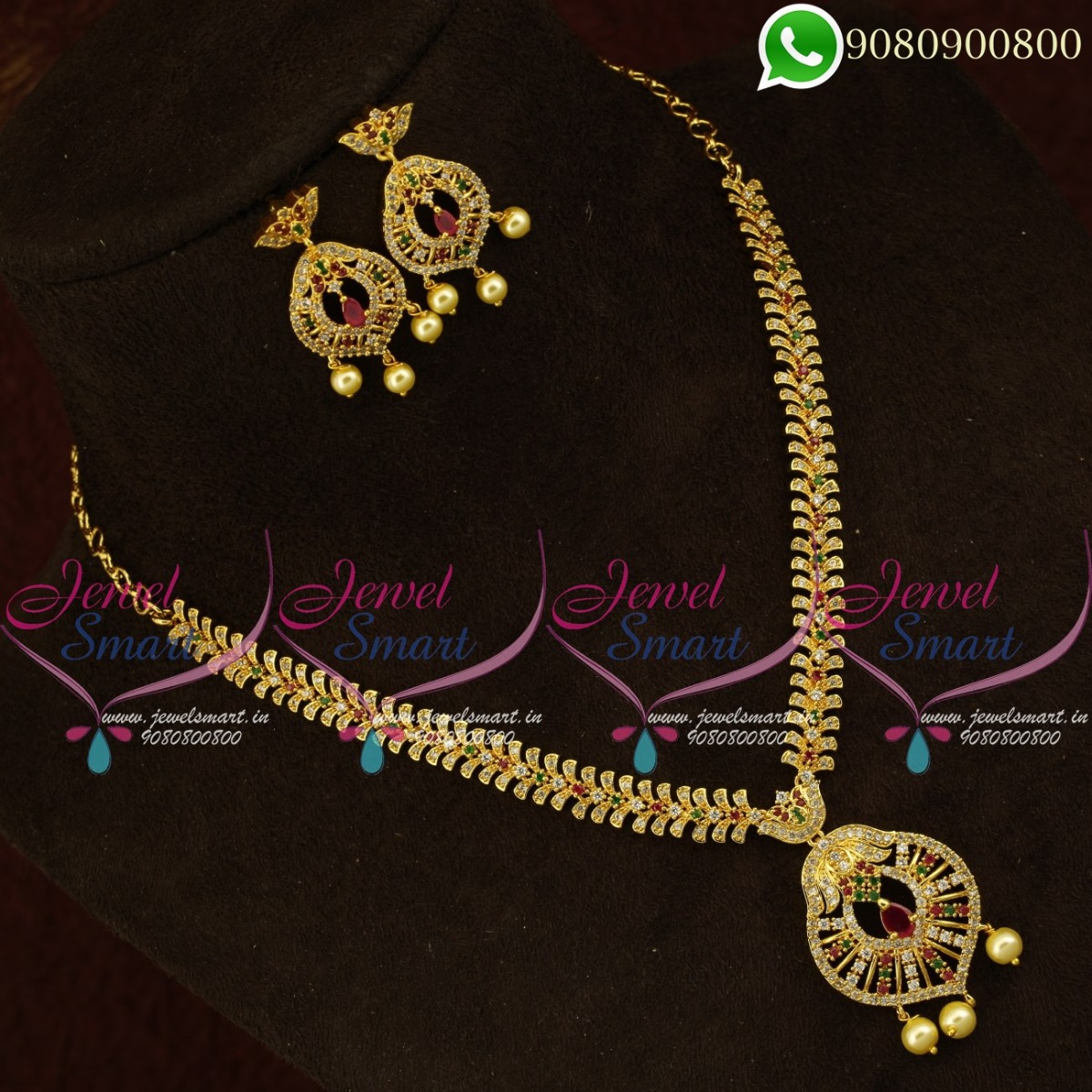 Gold Design Simple Necklace Set Latest Imitation Collections ...