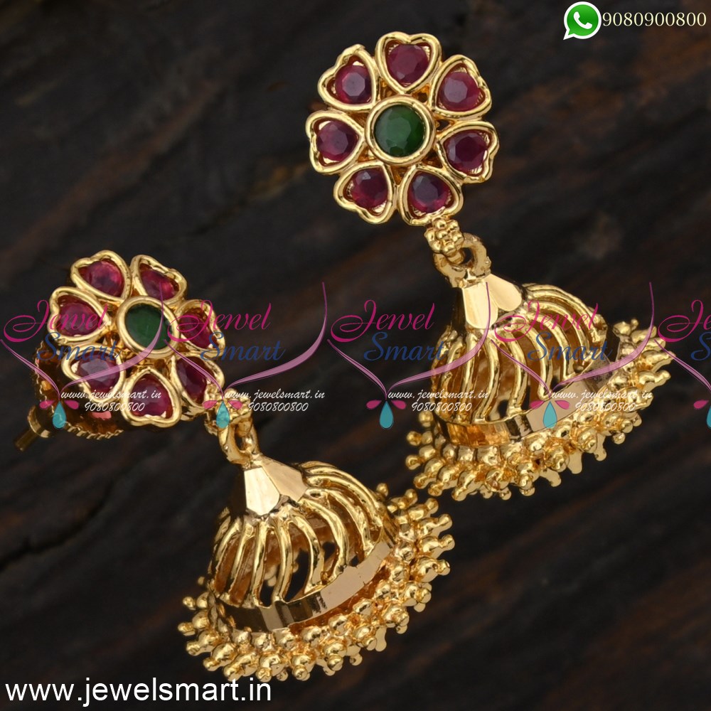 Small Light Weight Gold Plated Jhumka/jhumka/indian  Jewelry/pakistani/punjabi/indian/statement Earring/bridal Earring/indian  Wedding - Etsy Israel