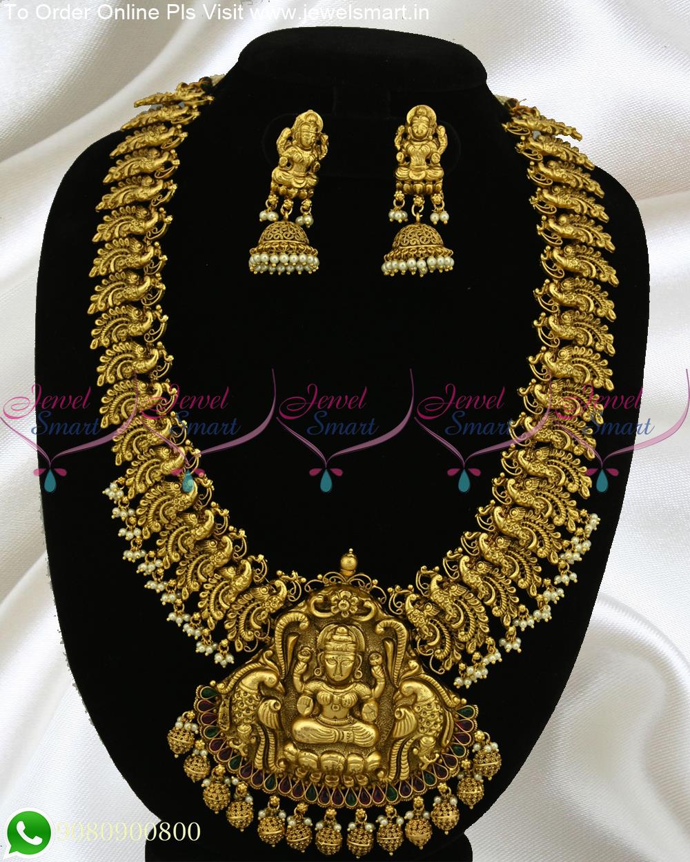 Extravagant Antique Gold Long Necklace Designs Divine Heavy ...