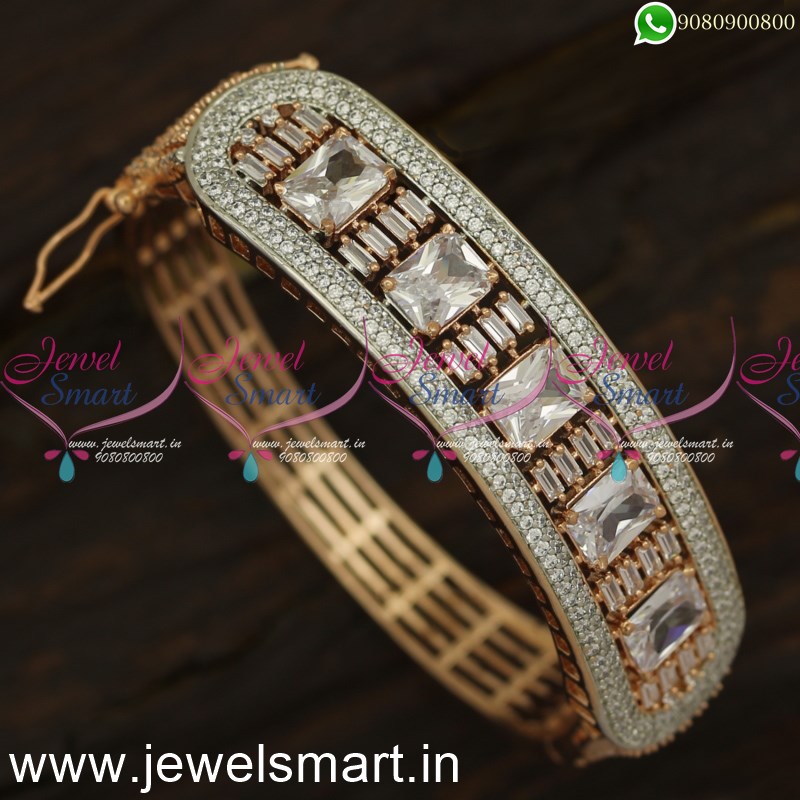 American Diamond Bracelet - Bangle for Party - Diamond Bangle - Twilight  Crystal Bracelet by Blingvine